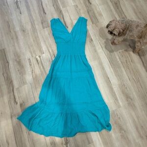 Elegant Teal Maxi Dress